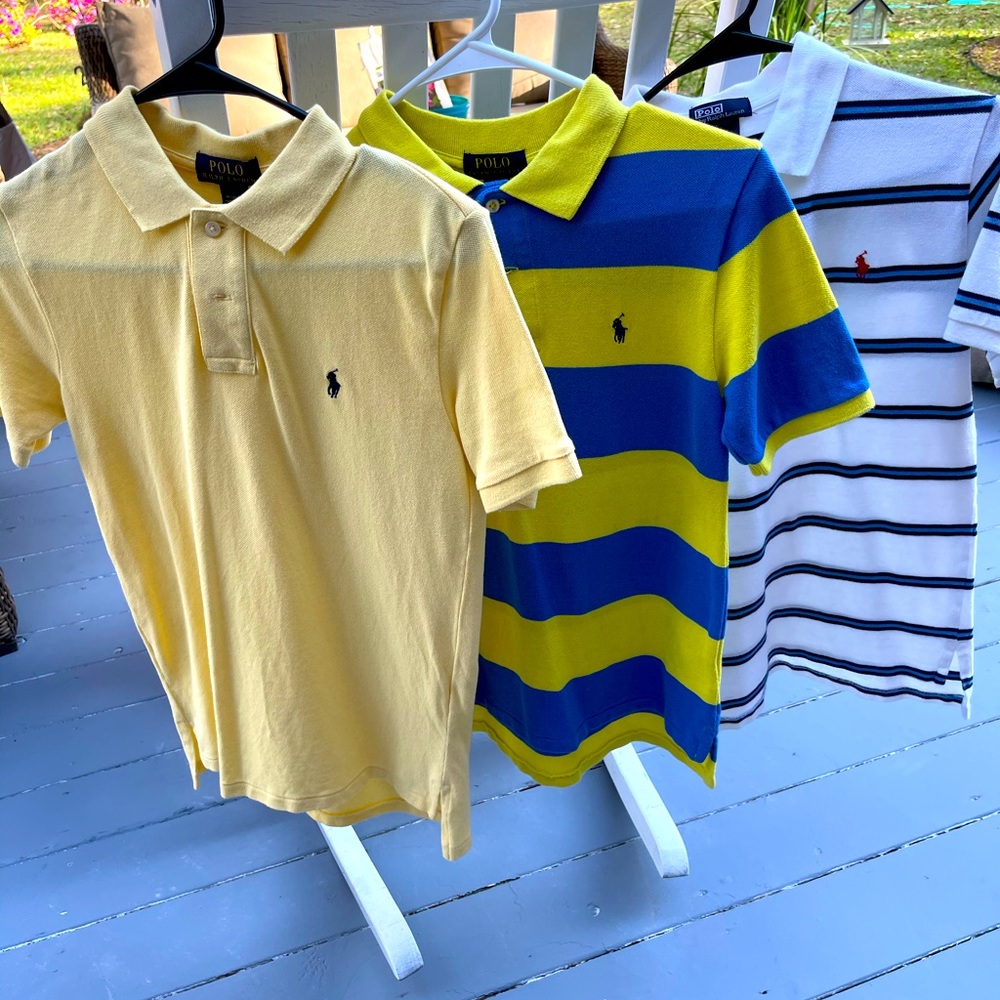 3 Ralph Lauren polos. All 3 for $40.
